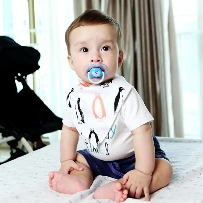 6 шт. новые хлопковые треугольные детские нагрудники для новорожденных слюнявчик