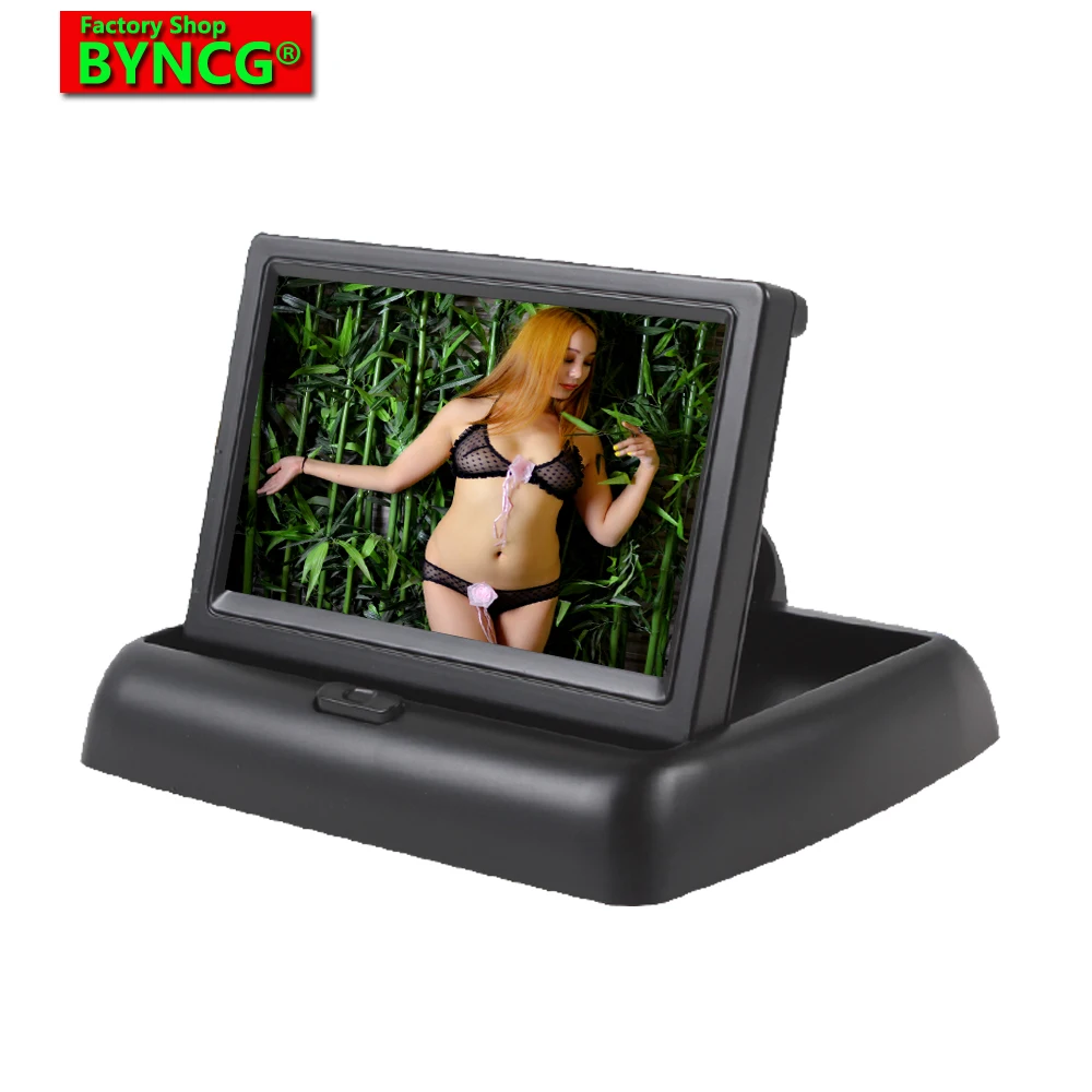 BYNCG WG37 камера заднего вида парковочная 2ch видео 4," Складная Tft Lcd цветная камера зеркало заднего вида автомобильный монитор