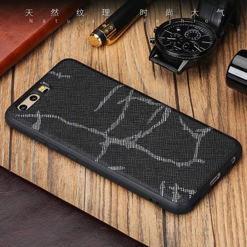 For Huawei P10 P20 case Business Line texture Style Ultra slim back cover Mate 9 10 Pro Nova 2 Plus Honor V9 V10 cases |