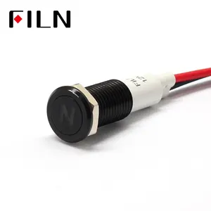 Светодиодный индикатор для приборной панели автомобиля, цвет красный, желтый, белый, синий, зеленый, 12 В, кабель 20 см