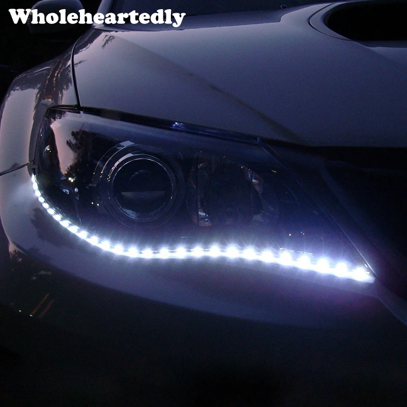 2 шт. автомобиль Светодиодные ленты светильник DRL Водонепроницаемый Авто
