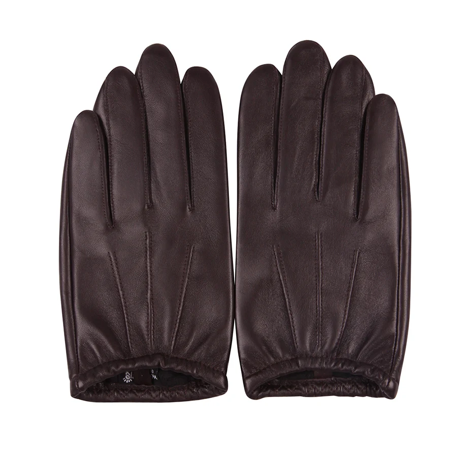 

Men's Leather Gloves Winter Warm and Windproof Hands Driving Thin Touch Screen Sheepskin Gloves M18001PQ