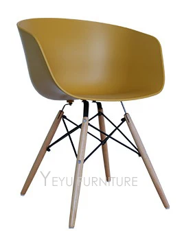 Modern Design popular Plastic and Solid wooden Leg Dining arm Chair fashion loft design cafe chair meeting office 2PC | Мебель