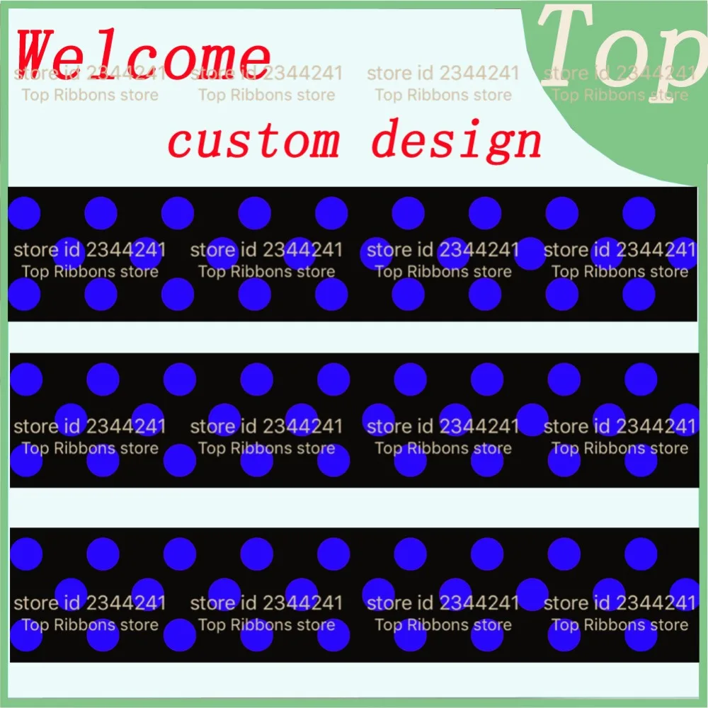 H GOODS 7/8 inch 22 мм 160810 50 dot webbing печатный атласная grosgrain ленты ярдов/рулон для оголовье