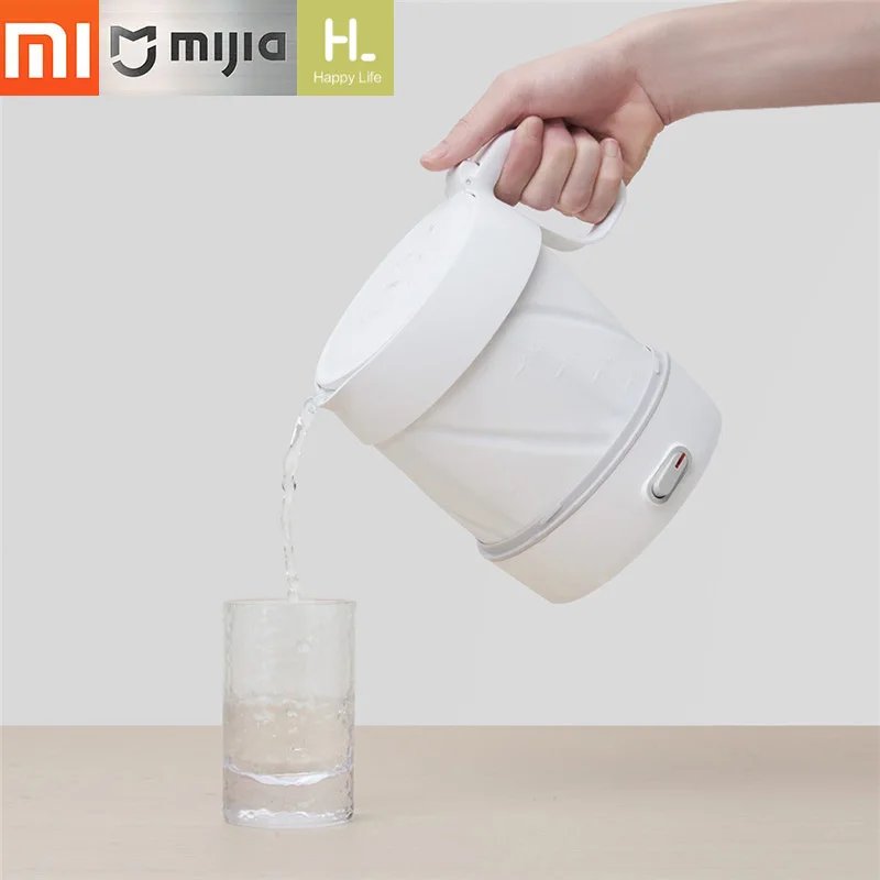 Xiaomi HL 1L складной чайник ручной мгновенный нагрев Электрический чайник для воды авто защита от помех дорожный чайник