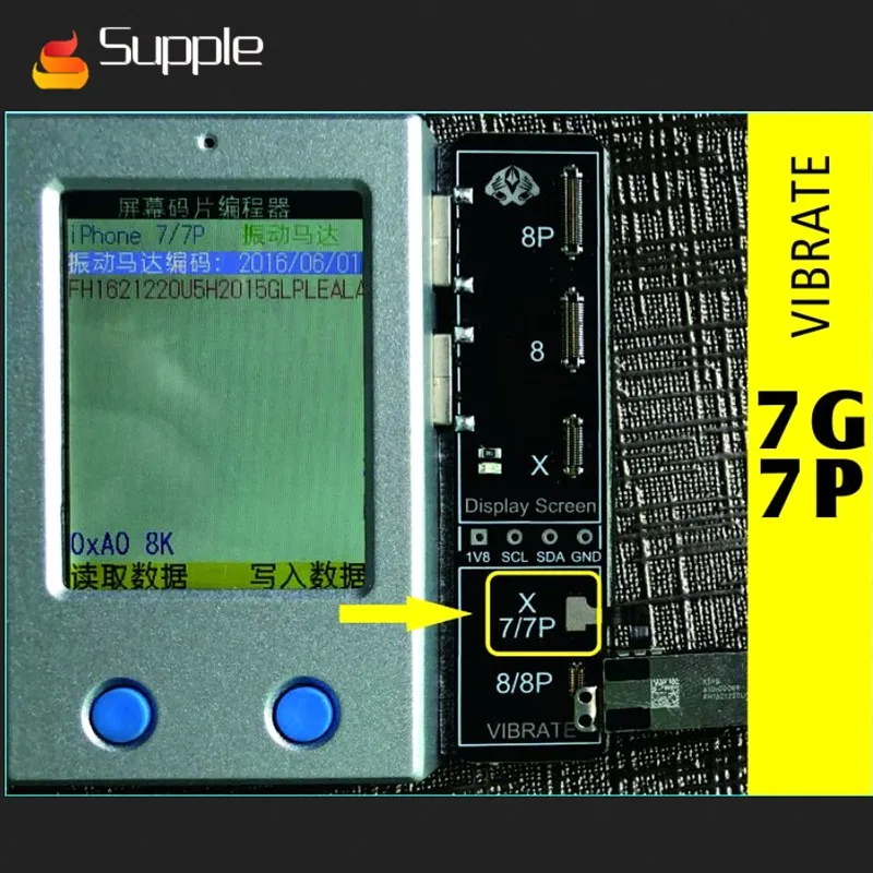 Новейший для iphone7G/7 P/8G/8 P/X ЖК экран IP дисплей EEPROM программист светочувствительный