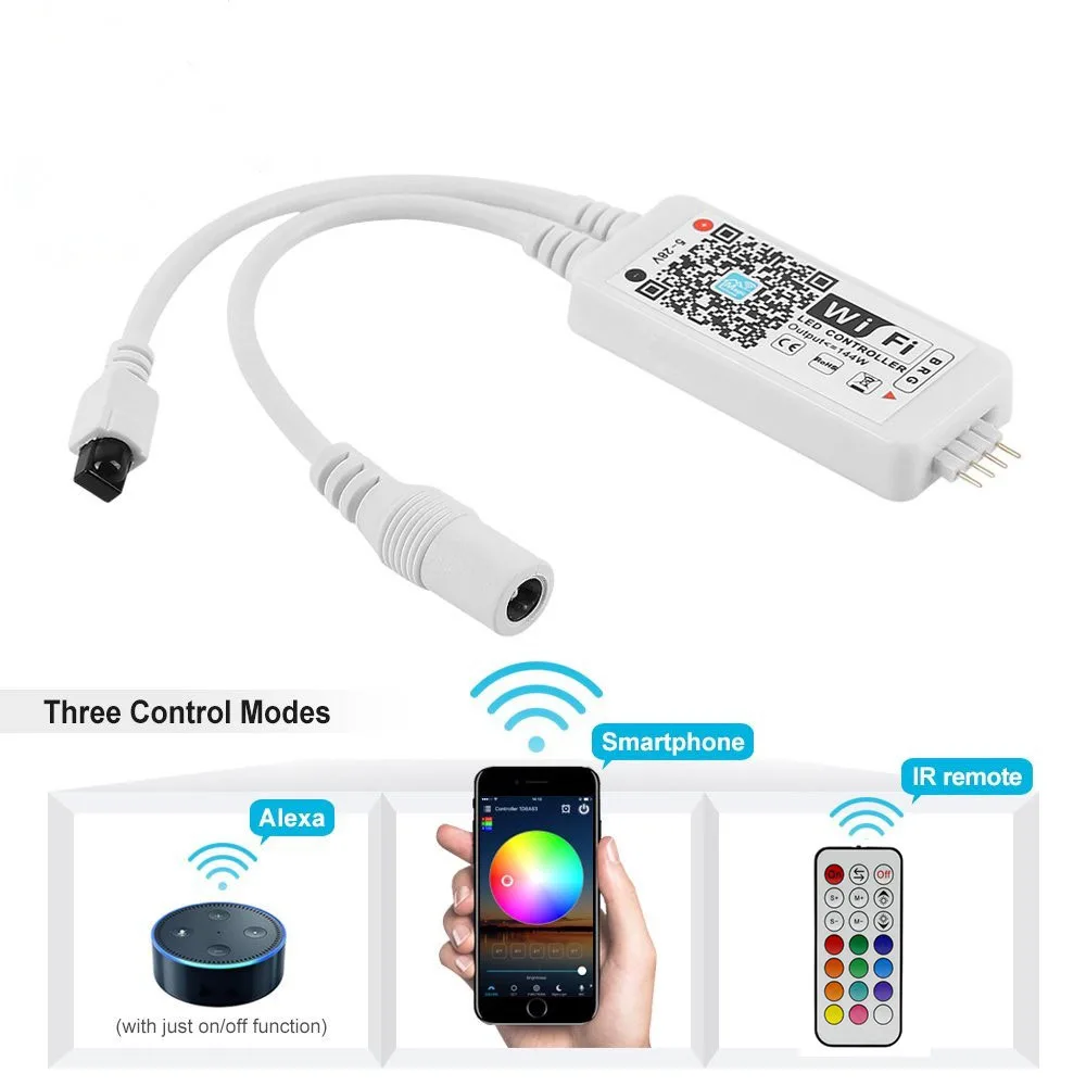 Мини-пульт дистанционного управления светодиодным Wi-Fi RGB 12 В постоянного тока 24