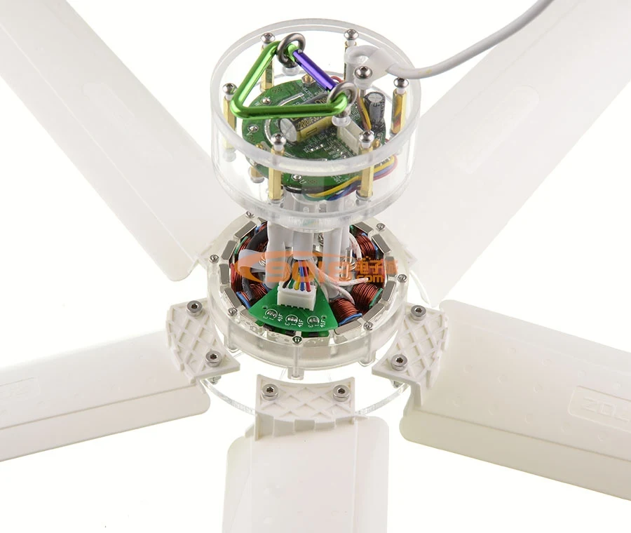 12В DC бесщеточный мотор миниатюрный маленький потолочный вентилятор 700 мм