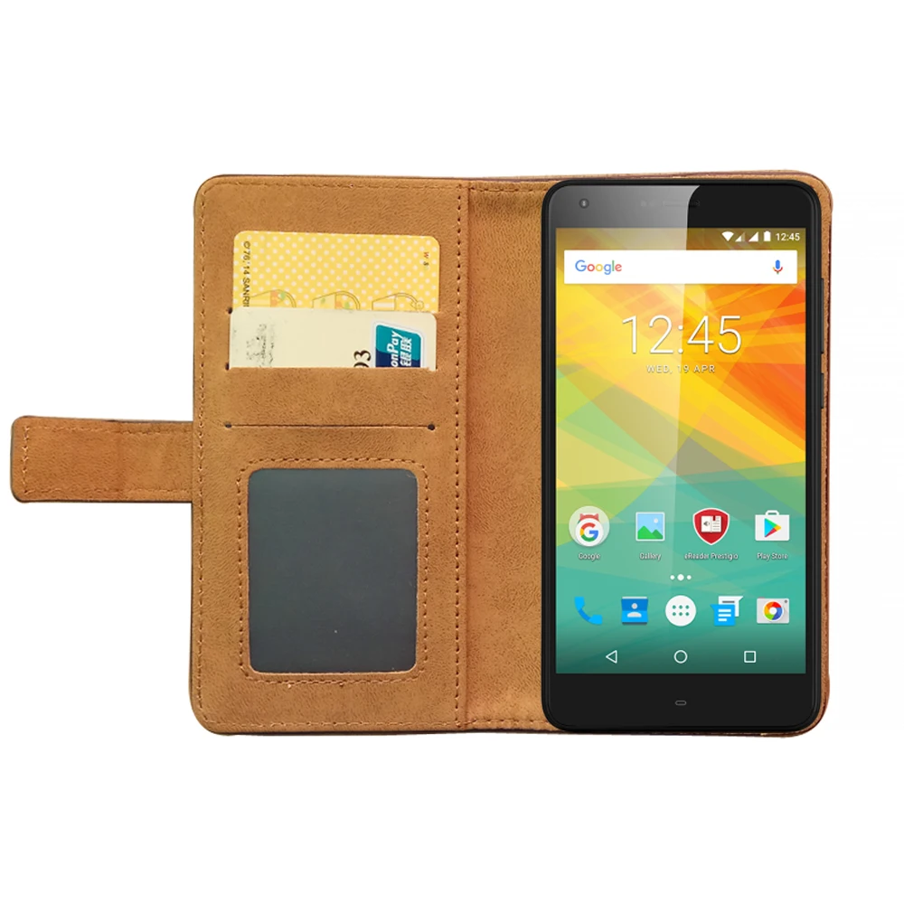 Ретро Бумажник кожаный чехол сумка корпус для телефона Digma VOX G501 4G | Мобильные