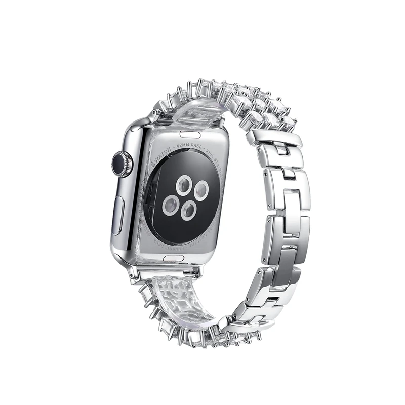 URVOI браслет из звеньев для apple watch 5 4 3 2 1 ремешок нержавеющей стали iWatch роскошный