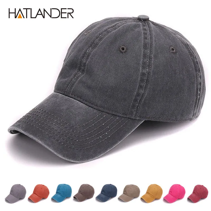 HATLANDER, одноцветная, окрашенная, с песком, мытая,, мягкая хлопковая кепка, без рисунка, бейсболки для папы, без вышивки, Мужская кепка, шапка для мужчин и женщин