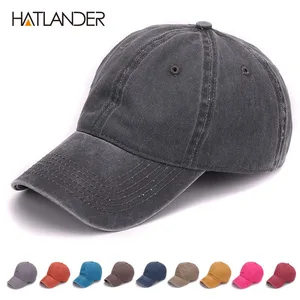 Мужская и Женская Бейсболка HATLANDER, из 100%-ного мягкого хлопка, гладкокрашенная, с вышивкой