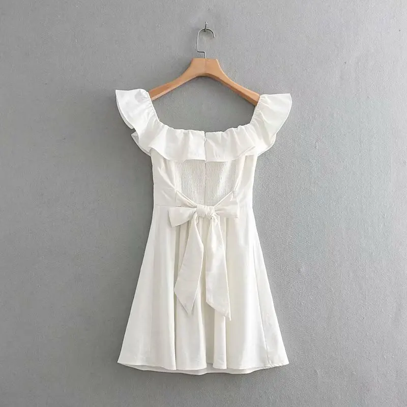 Heydress Летнее мини-платье с вырезом лодочкой сексуальное драпированное платье со