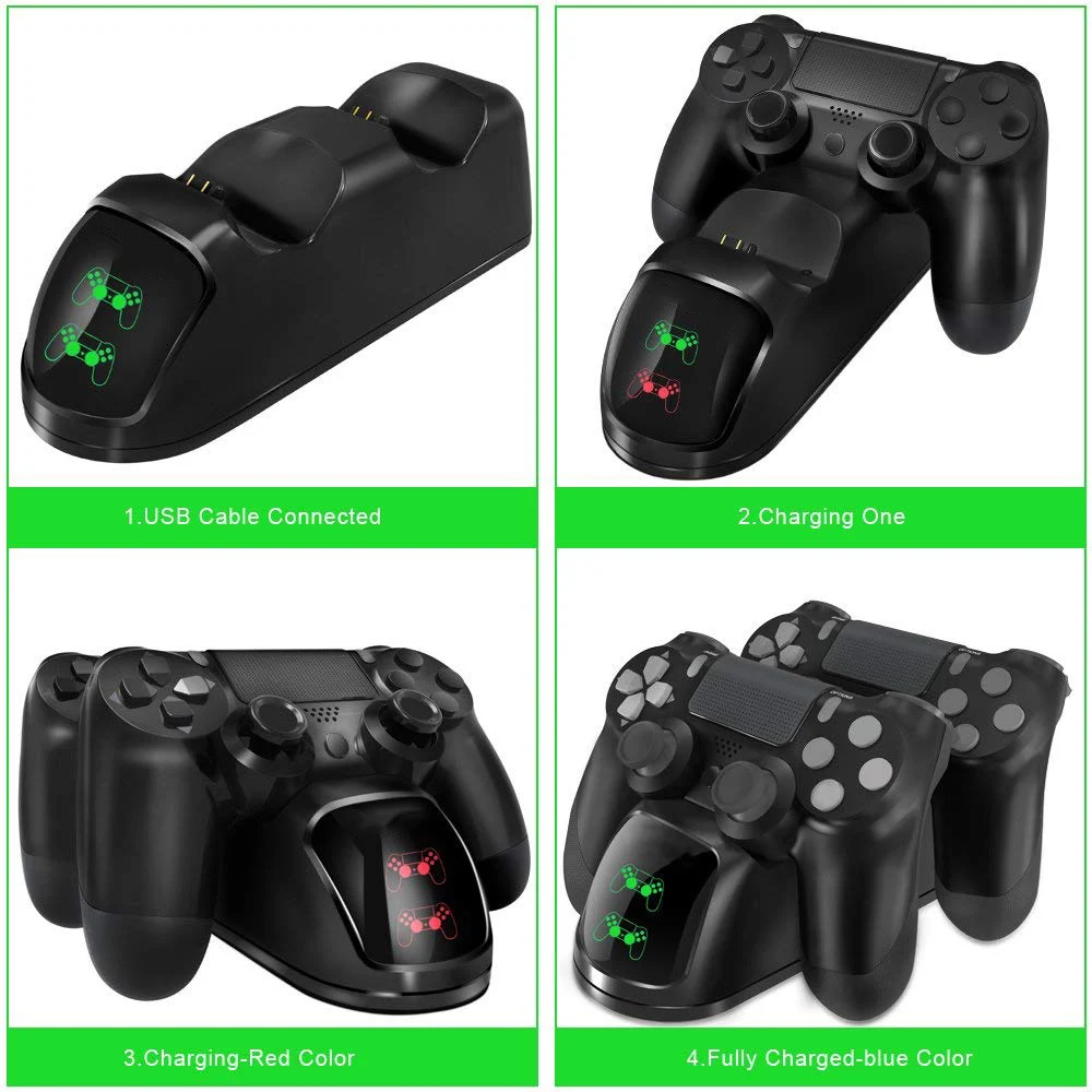 Для sony Playstation 4 контроллер стенд двойной usb зарядное устройство док станция для