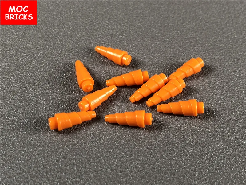 20pcs/lot MOC Bricks Orange Horn (Unicorn) fit with 89522 Educational Building Blocks Action figure DIY Toys kids Dolls gifts | Игрушки и