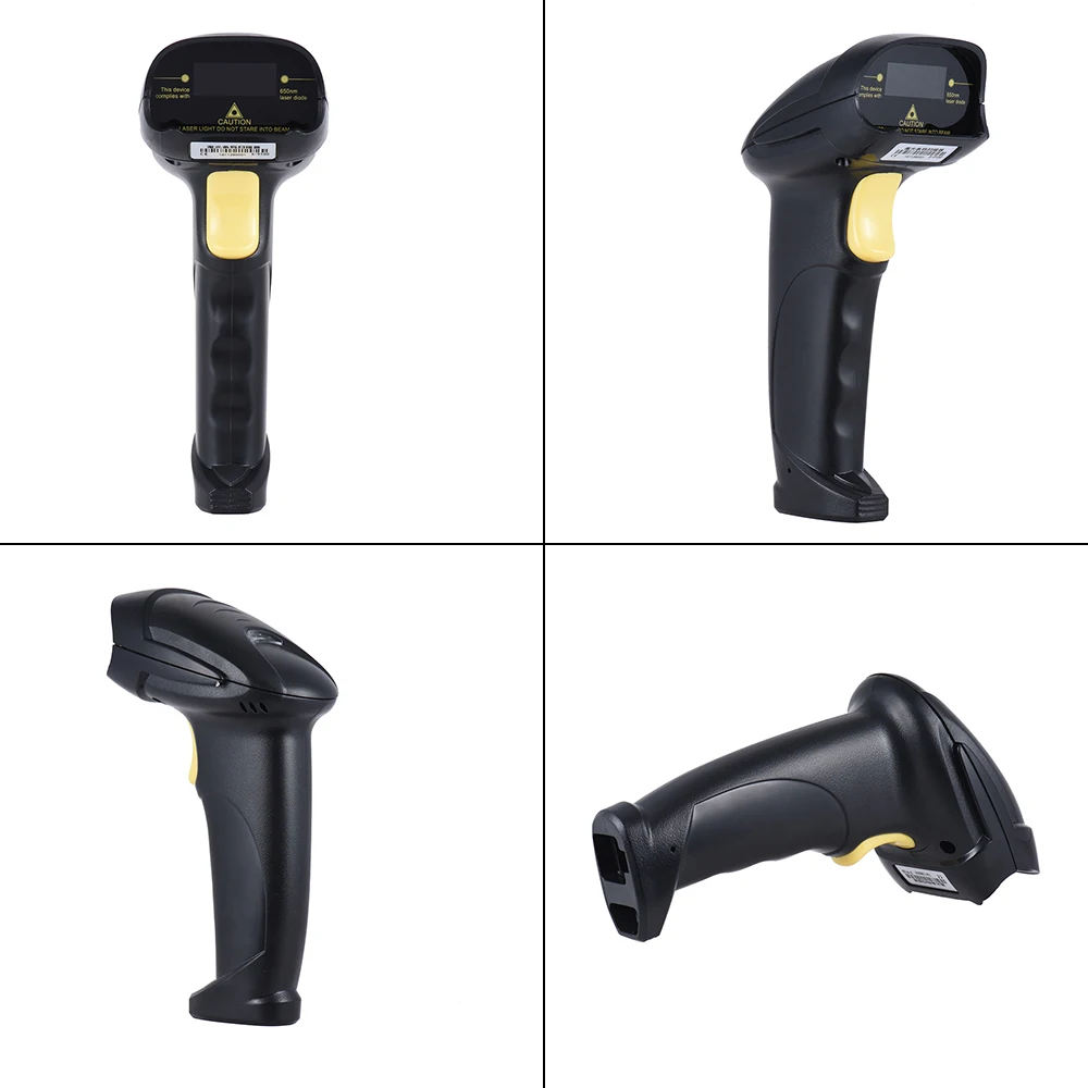 Автоматический Портативный лазерный сканер штрих кода USB2.0 черный портативный с