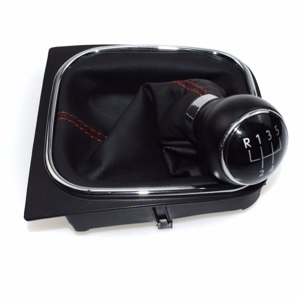 Ручная кожаная ручка переключения передач ISANCE Stitch 5-скоростная Gaitor Boot 1KD711113A для VW