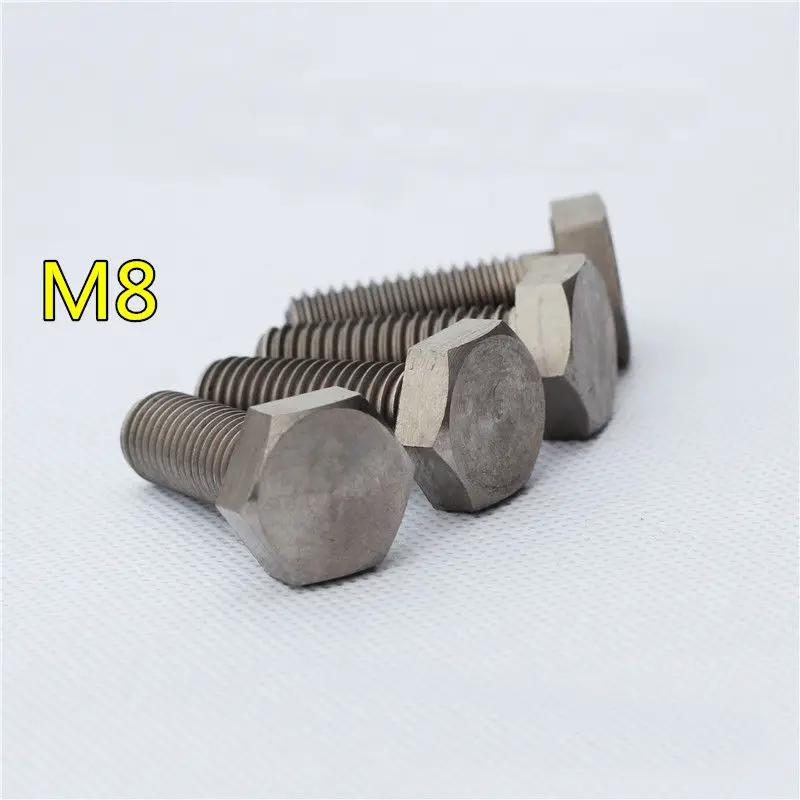 M8 TA2 титановый винт с шестигранной головкой болты из чистого титана