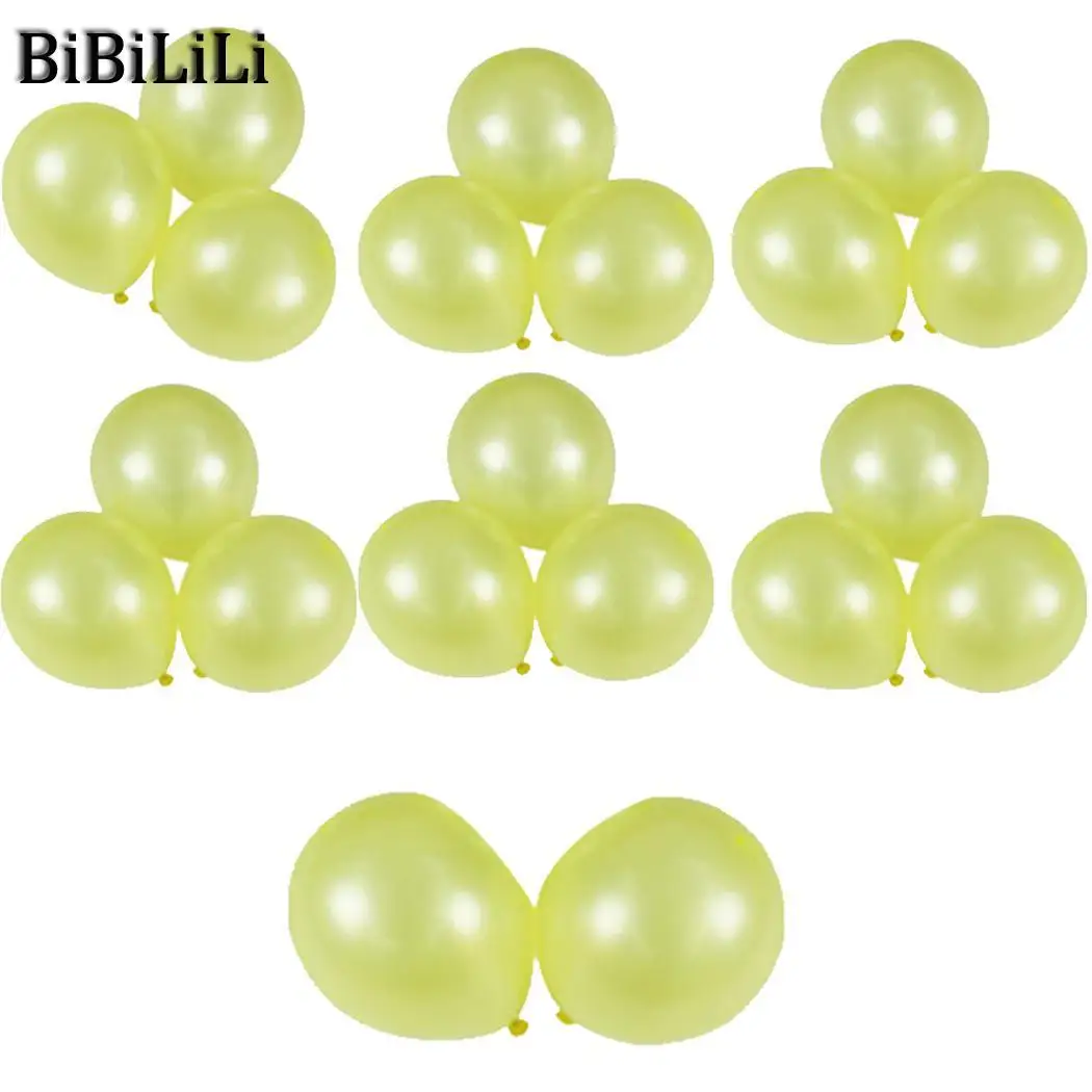 Yellow 20 комплектов 10 дюймов латексные воздушные шары 11 цветов Гелий Утолщение торжества Вечерние свадебные шарики ко дню рождения украшения круглые воздушные шары - Цвет: Yellow