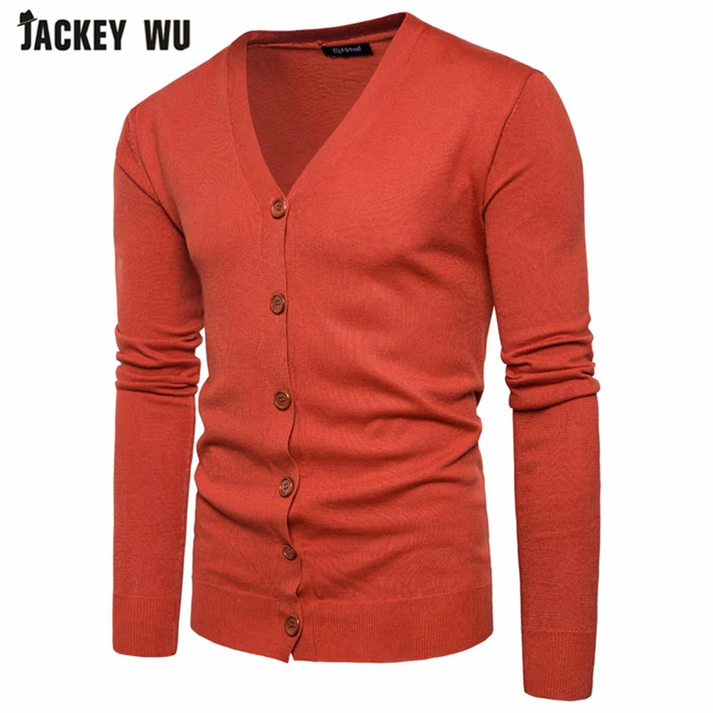 Бренд JACKEYWU мужской свитер 2019 корейский модный плотый вязаный кардиган длинный