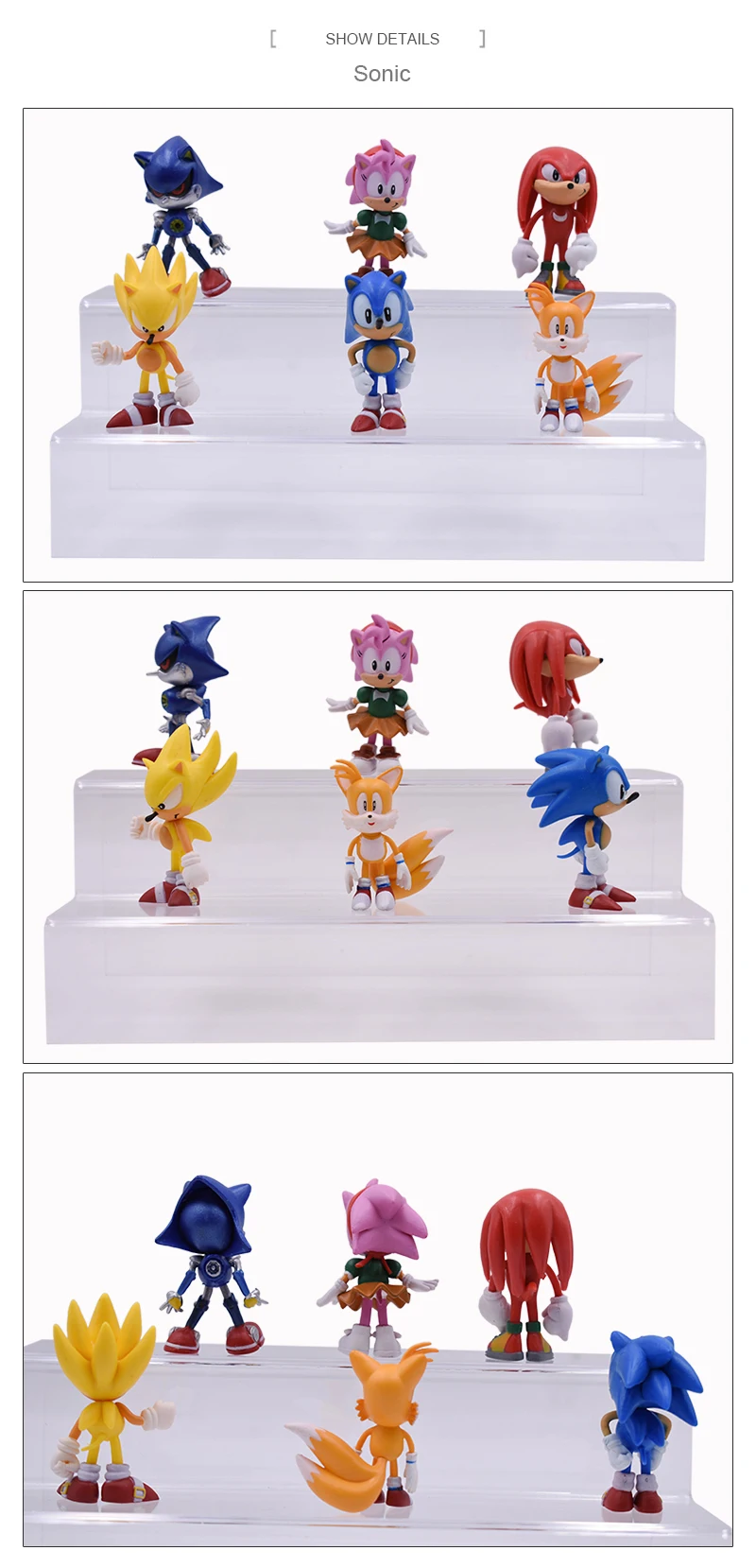 Sonic зубная щётка плюшевая кукла аниме фигурка игрушки коробки упакованы 6 шт./компл. 2st поколения бум Редкие PVC Моделя с хорошим спросом игрушка для детей герои подарок