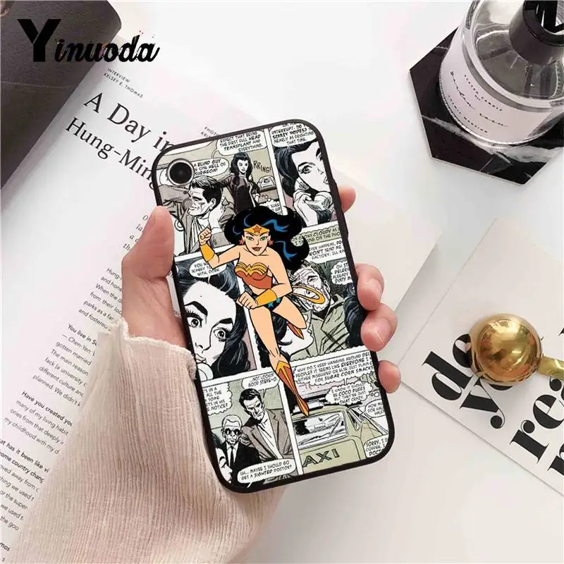 Чехол для телефона Yinuoda Marvel DC с человеком-пауком Бэтменом Железным человеком iPhone 8