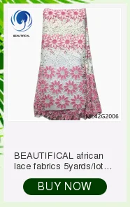 Beautifical Африка шнур кружева африканские кружевные ткани свадебное платье последняя фиолетовая кружевная ткань для женщин 5 ярдов за штуку 2G197