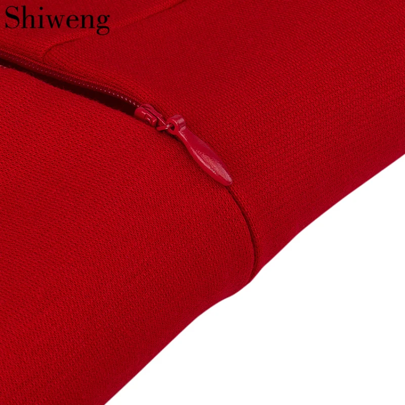 Shiweng Новая модная повседневная Летняя одежда для женщин сексуальное платье для работы красное черное зеленое платье#521