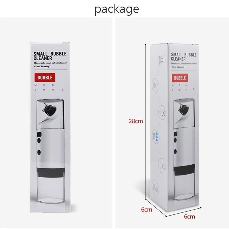 Массажер для лица дома небольшие пузырьки рожковый отсос удаления угрей