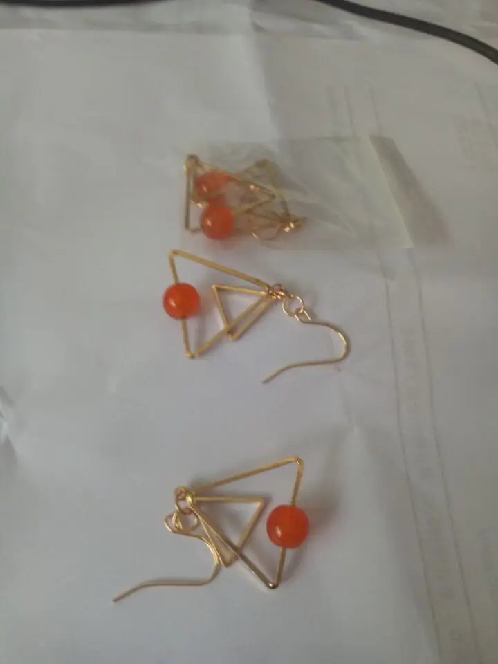 Серьги в европейском и американском стиле ретро минималистичные треугольные