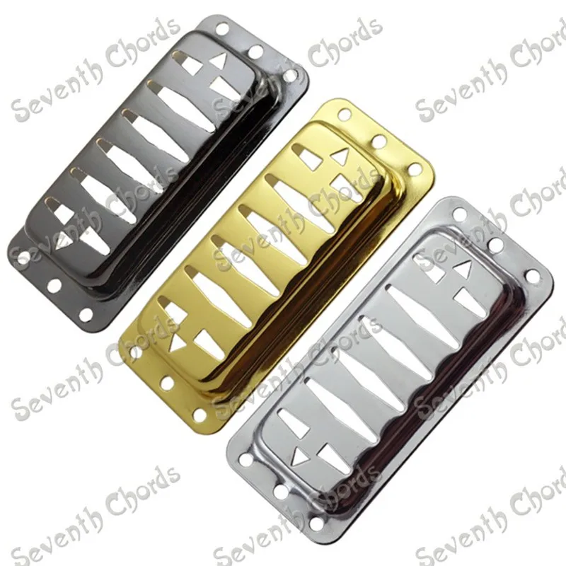 

2Pcs/lot Brass Guitar Pickup Humbucker Covers For Electric Guitar Replacement with Net Hole Chrome Black Gold