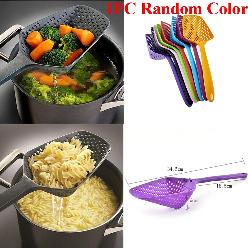 1PC Random Color Кухонные принадлежности в форме листа для очистки риса, сито для мытья бобов, Горохов, кухонные гаджеты, инструменты для уборки, кухонные принадлежности, товары C - Цвет: 1PC Random Color
