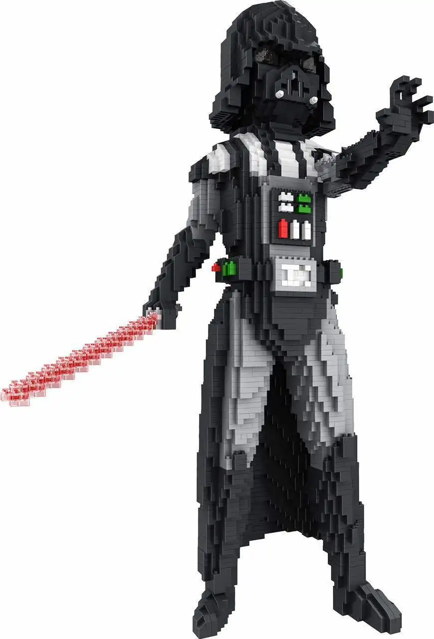 Большой размер, алмазные блоки Dith vader, йода, мини блоки, модель, сделай сам, строительные игрушки, развивающие детские игрушки, звезда