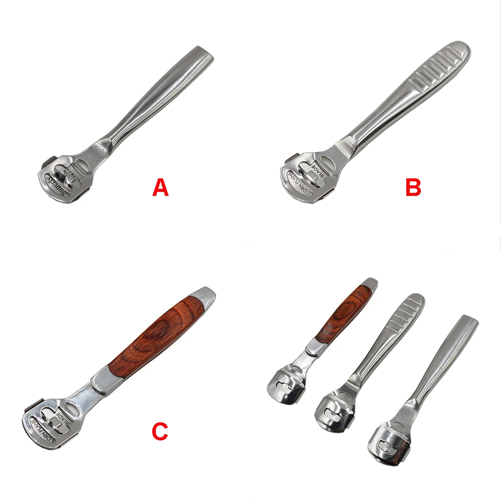 Инструмент для филировки кожи лопата удобный полезный 3 ручки серебристые