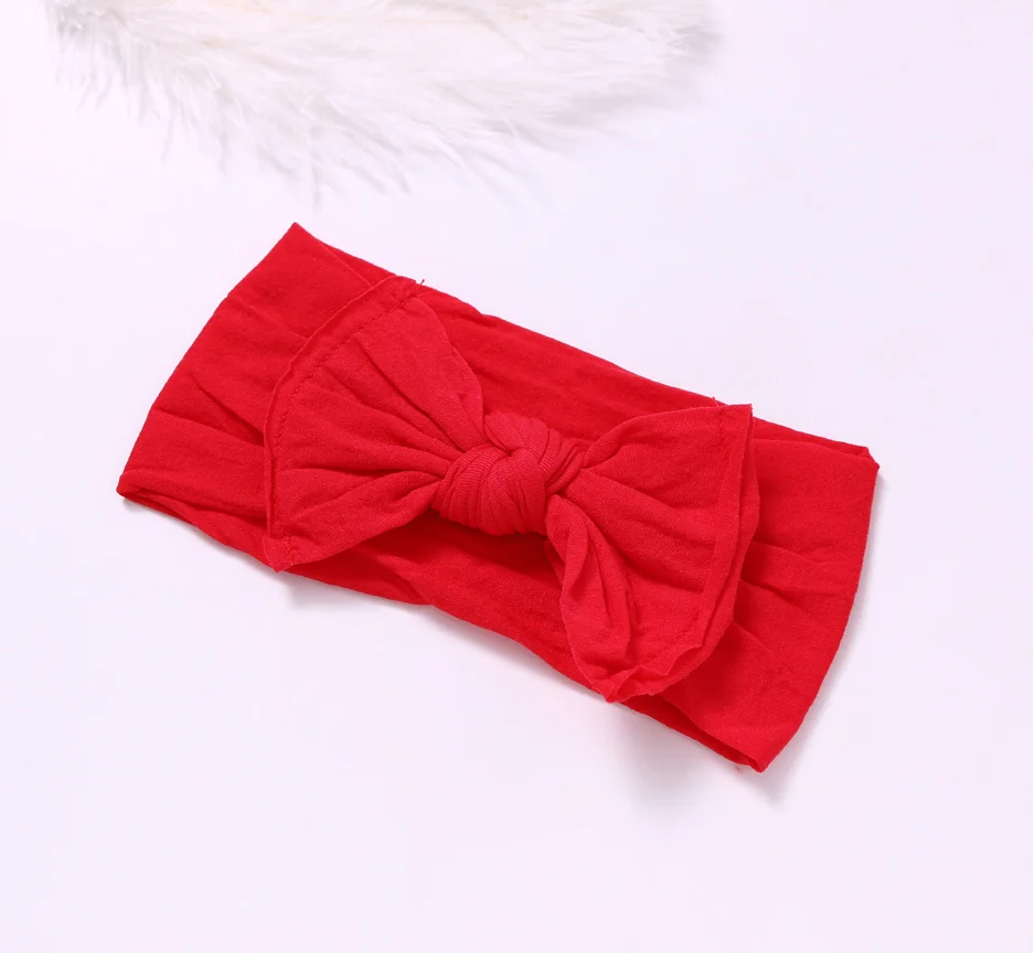 Style D-Red Нейлон обруч с бантом, универсальный размер, Узел Лук нейлоновые оголовья, широкие нейлоновые головные уборы вы выбираете цвет - Цвет: Style D-Red