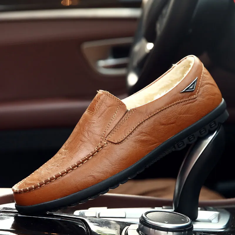 Mens shoes genuine leather oxford in Men's Casual large sizes Slip On Loafers Moccasins Summer Breathable Lightweight | Обувь