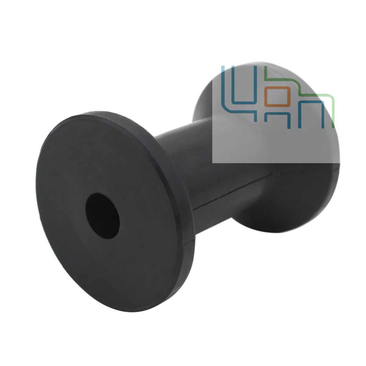 4 дюйма Ширина Лодочный Прицеп черный формованное резиновое катушка ролик 5/8