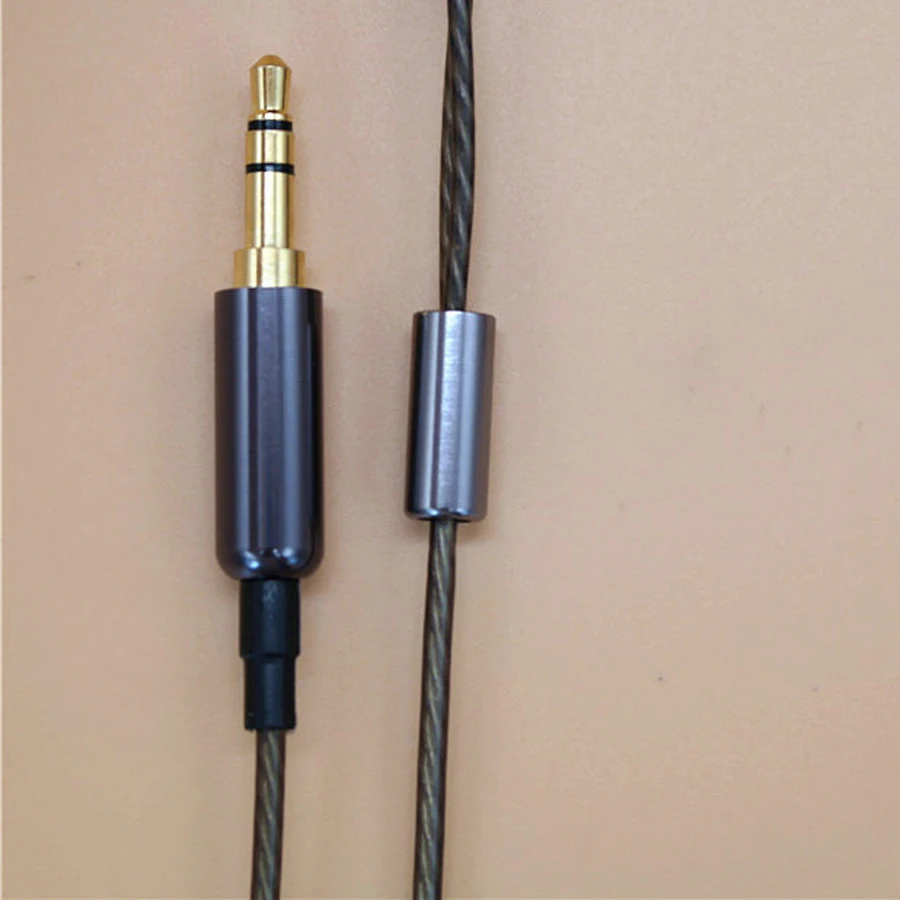 TD38 DIY ремонтный кабель для наушников замены Аудио покрытием серебряные наушники