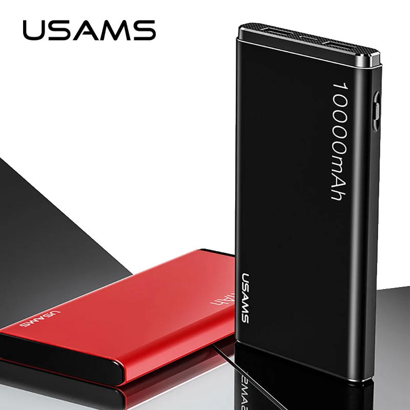 USAMS Power Bank 10000 мАч Dual USB мобильный телефон портативное зарядное устройство Powerbank