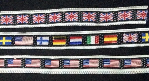 

13mm jacquard grosgrain ribbon,nation flag image, free shipping,XERY150415E