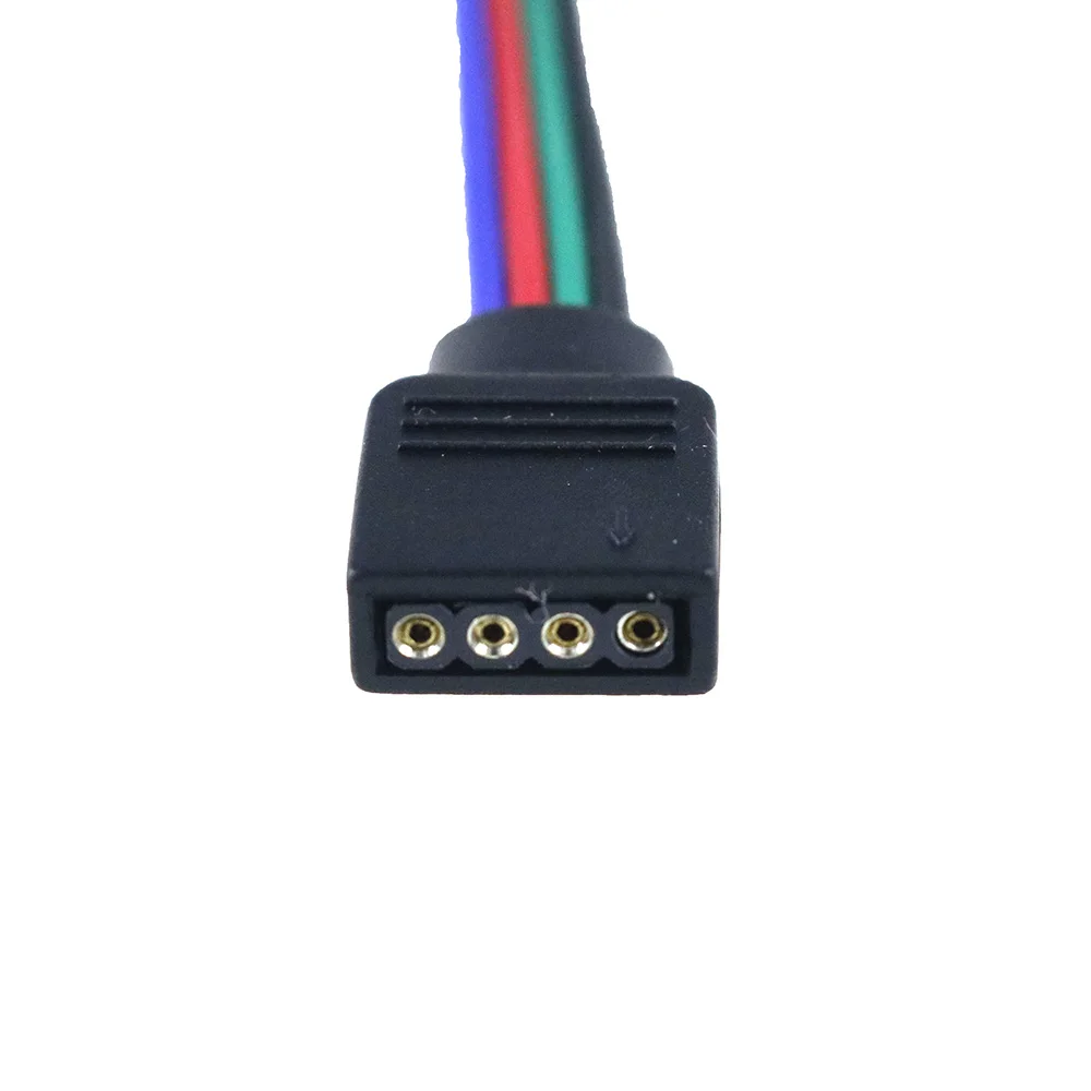 Кабель с 4 контактным разъемом для светодиодных лент RGB smd 10 шт. легкая установка