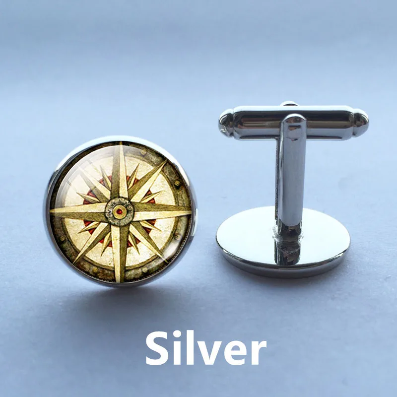 Оптовая и розничная продажа запонки для запонок с компасом в старом мире|cufflinks