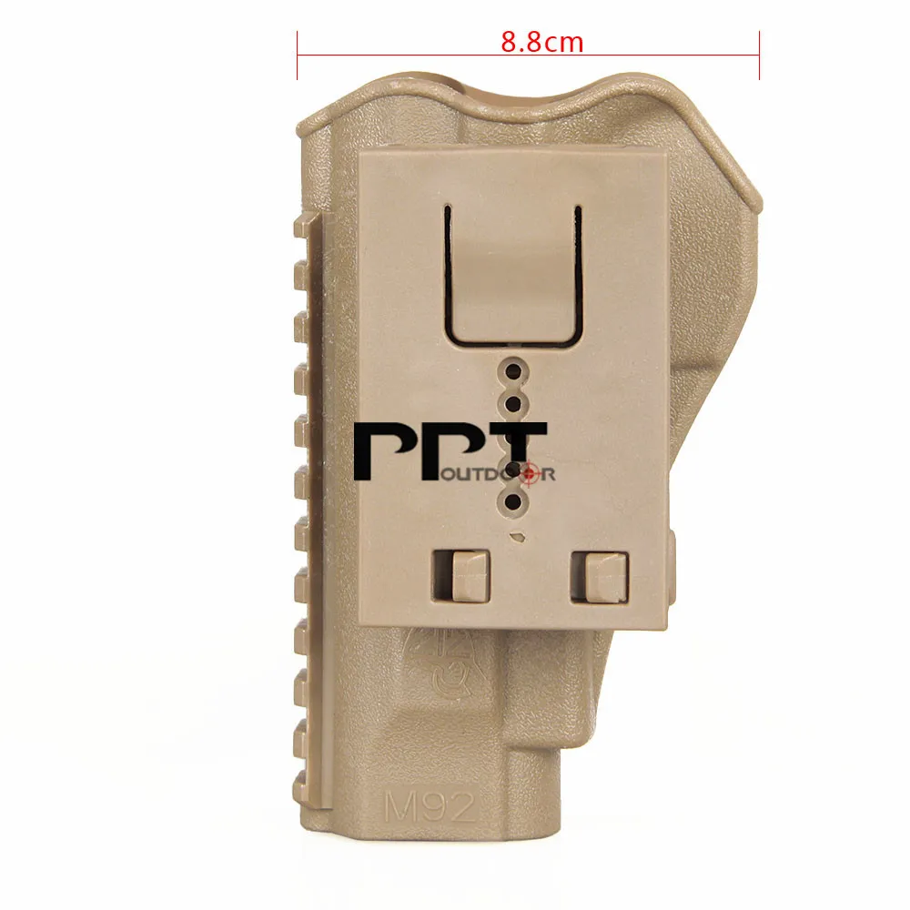 Черный светло коричневый зеленый кобура для Glock 17 22 23 19 M92 P226 1911 с Picatinny Rail Военный