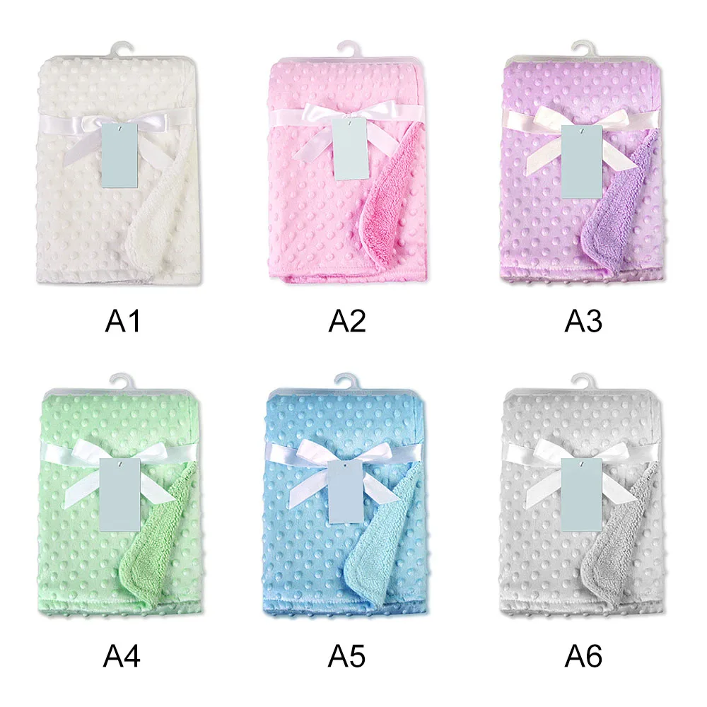 Мягкое одеяло для детской коляски двойной прессовки ковер отдыха кондиционер