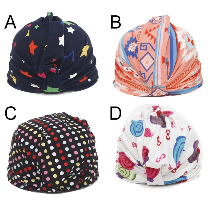 

2019 Boys and Girls Hats Europe and the United States New Spring Baby Cartoon color Baby print Rabbit Earmuffs hat