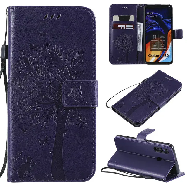 3D тиснение кожаный флип для Coque samsung A50 Чехол samsung A70 Чехол Флип Etui для samsung Galaxy A40 чехол A30S A20E A10 A 50 S