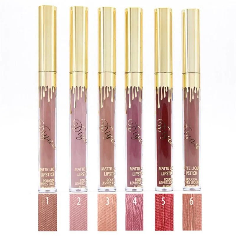 6 цветов водостойкий стойкий жидкий карандаш для губ матовая помада красота