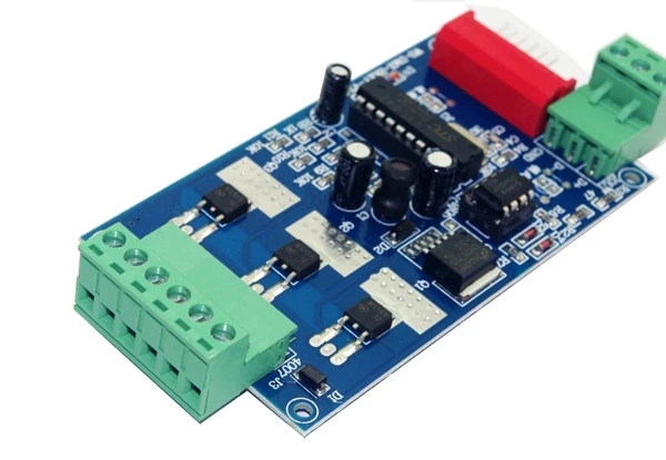 Оптовая продажа 3CH легкий dmx512 контроллер декодер 3 канала 1 группа 2key 1А каждый