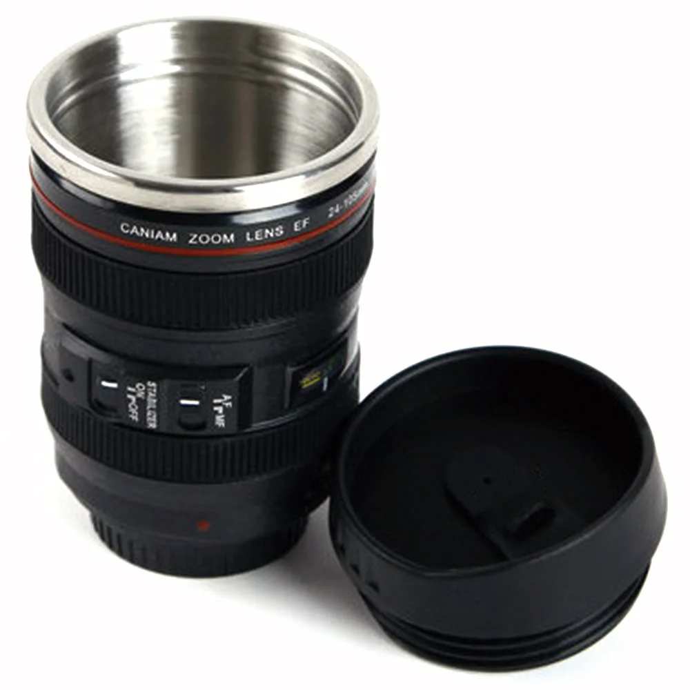 Фотокружки из нержавеющей стали 400 мл|mug coffee|gift cupcamera lens mug |