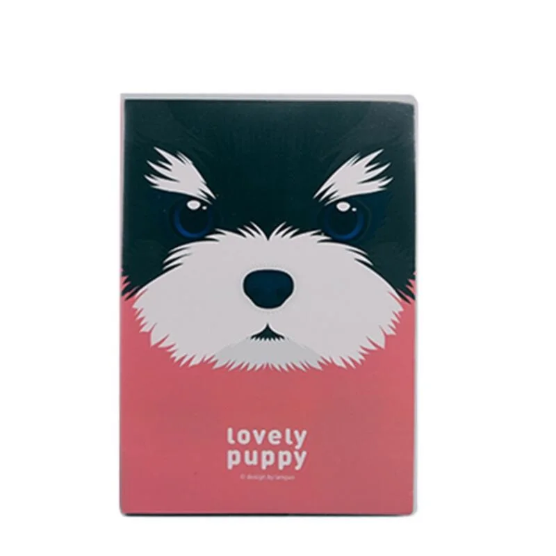 

A5 пластиковые обложки для тетрадей милый щенок школьная книга дневник рисунок милый дизайн Cuaderno 206*142 мм, 80 листов/160 страниц
